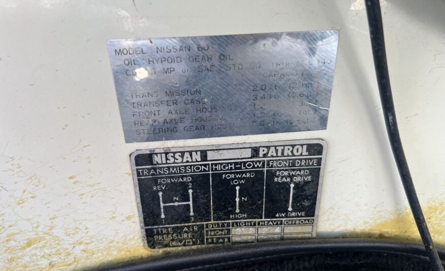 1969 Nissan Patrol 4×4